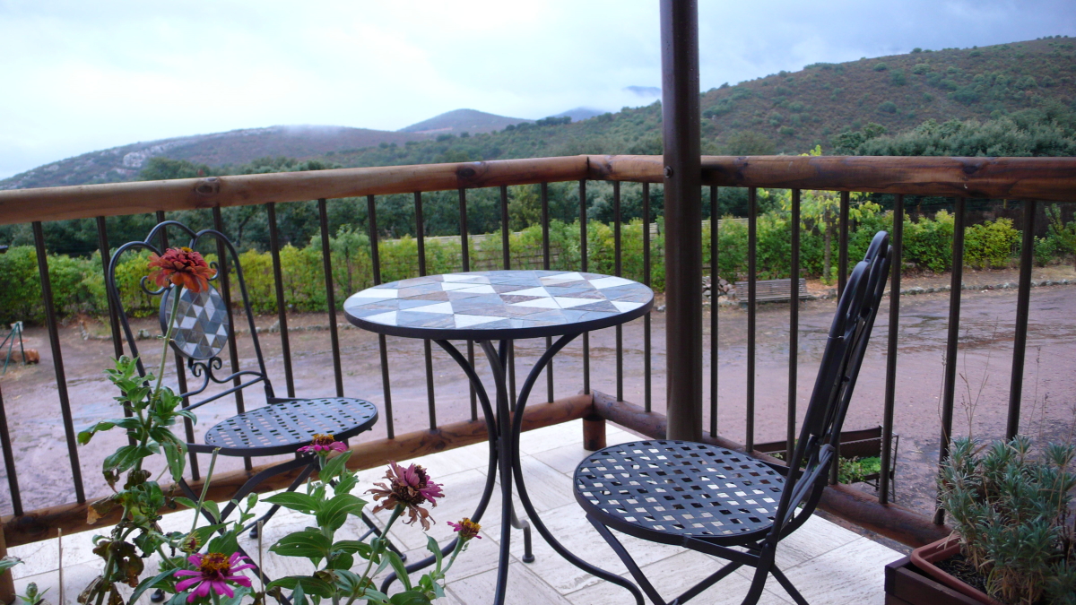 Vista Montes de Toledo desde Casa Rural Los Pájaros