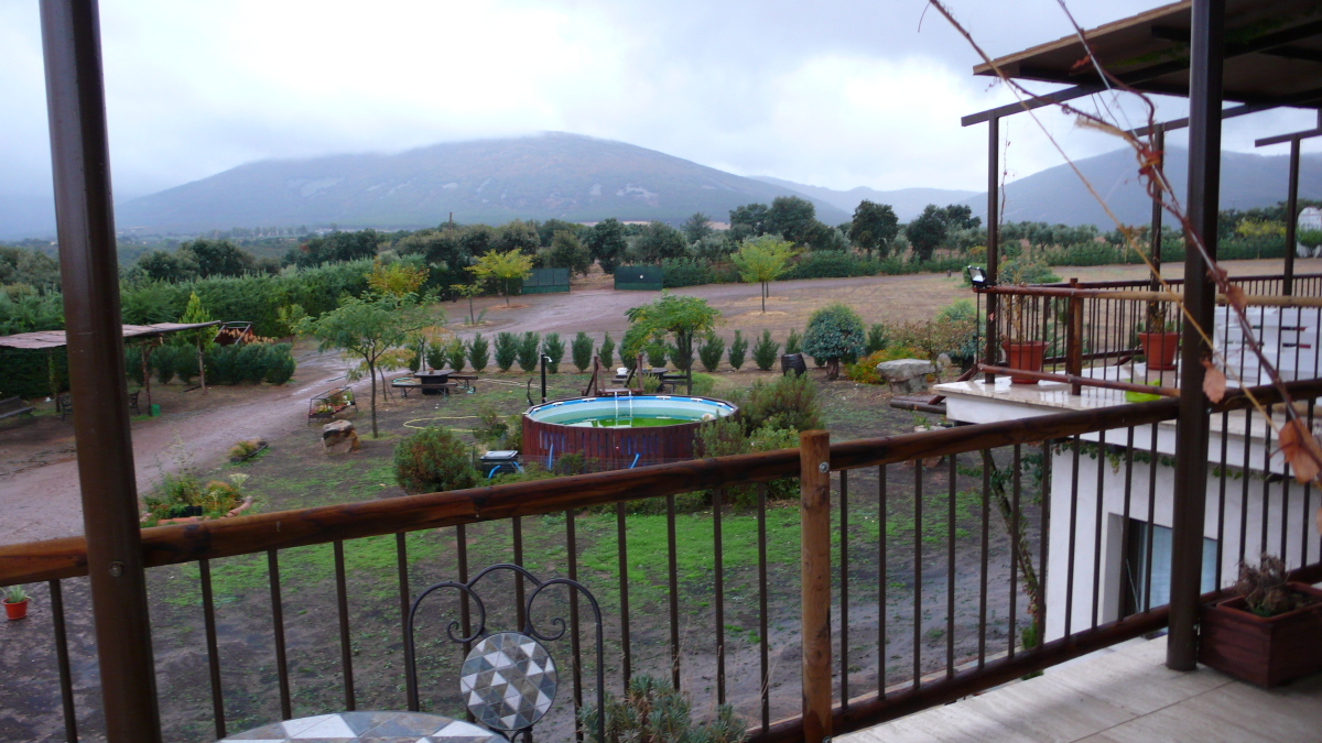 Vista Montes de Toledo desde Casa Rural Los Pájaros