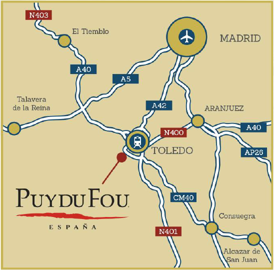 Mapa Puy du Fou - Casa Rural los Pájaros